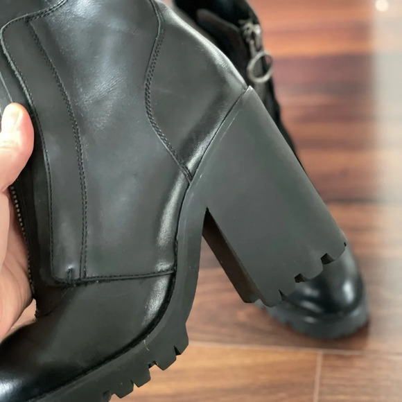 ASH PATTI BOOTS BLACK LEATHER size 37 (7 US) - Picture 6 of 8